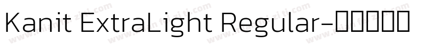 Kanit ExtraLight Regular字体转换